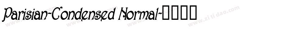 Parisian-Condensed Normal字体转换